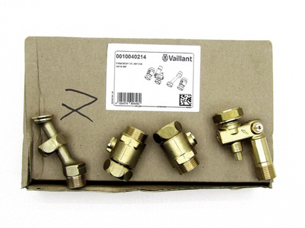 Набор сервисных кранов для котлов Vaillant 0010040214