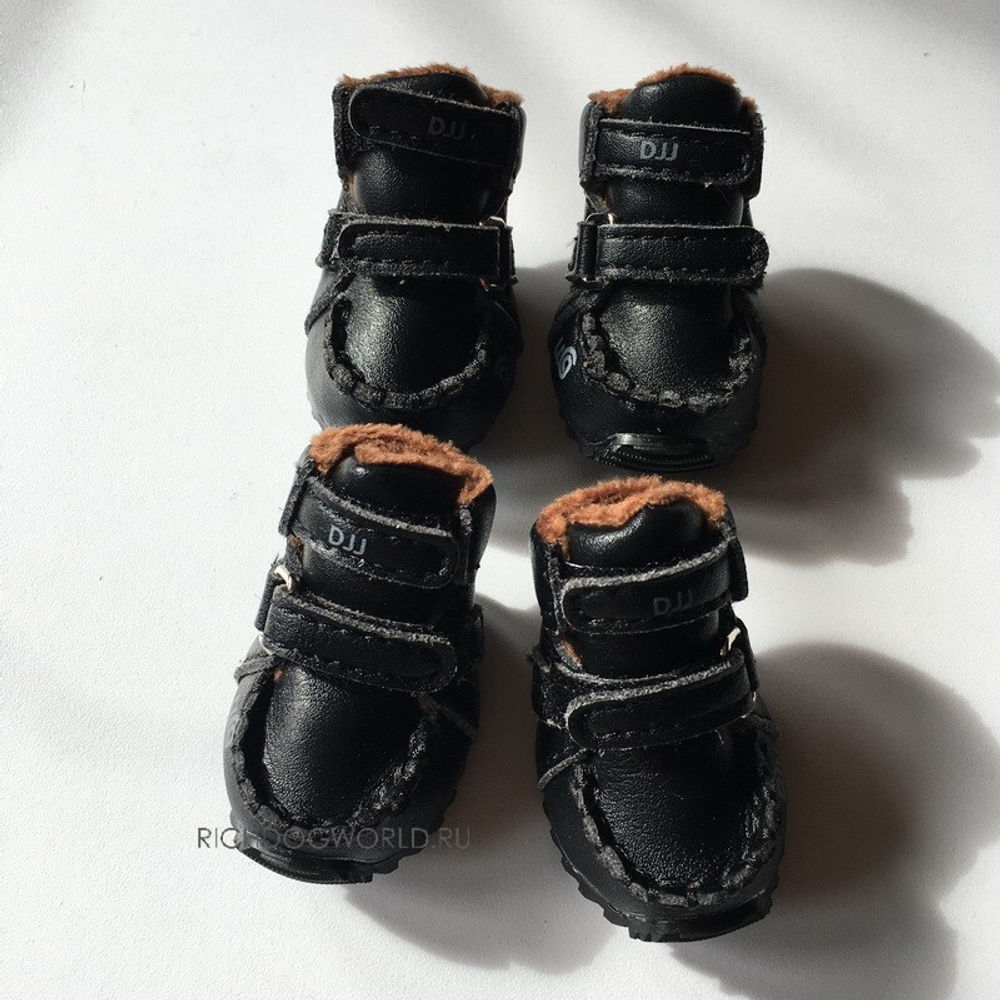 302 W Ботинки "Эко кожа" на меху/Анатомическая обувь для собак. ЗИМА.