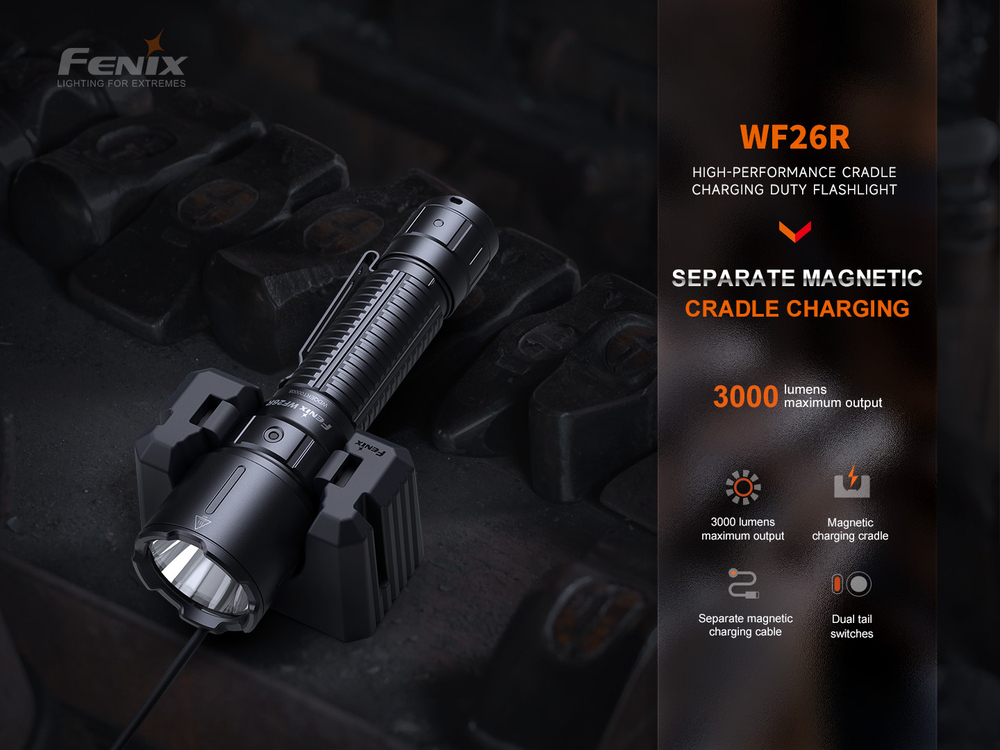 Фонарь ручной сверхмощный Fenix WF26R