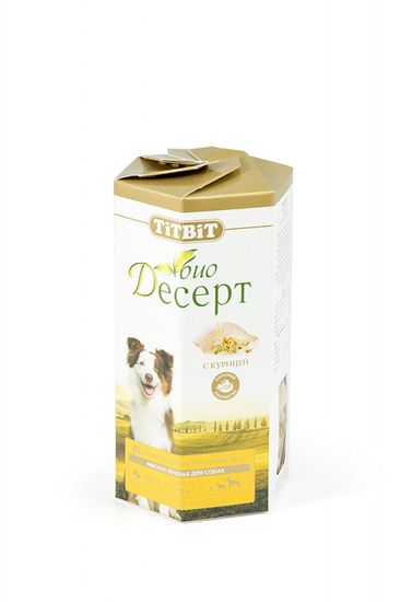 Titbit лакомство для собак мини пород Био Десерт Мини печенье со вкусом курицы 250гр