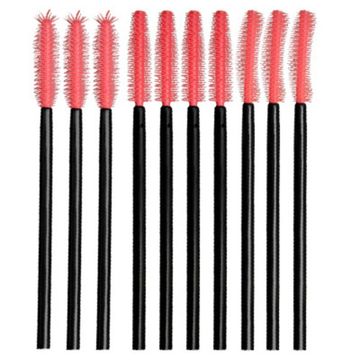 Щеточка для ресниц винтовая, силиконовая в упаковке, 10шт