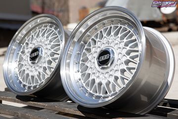 Комплект разношироких BBS RS R15 7J/8J 4*100/4*114.3 Silver
