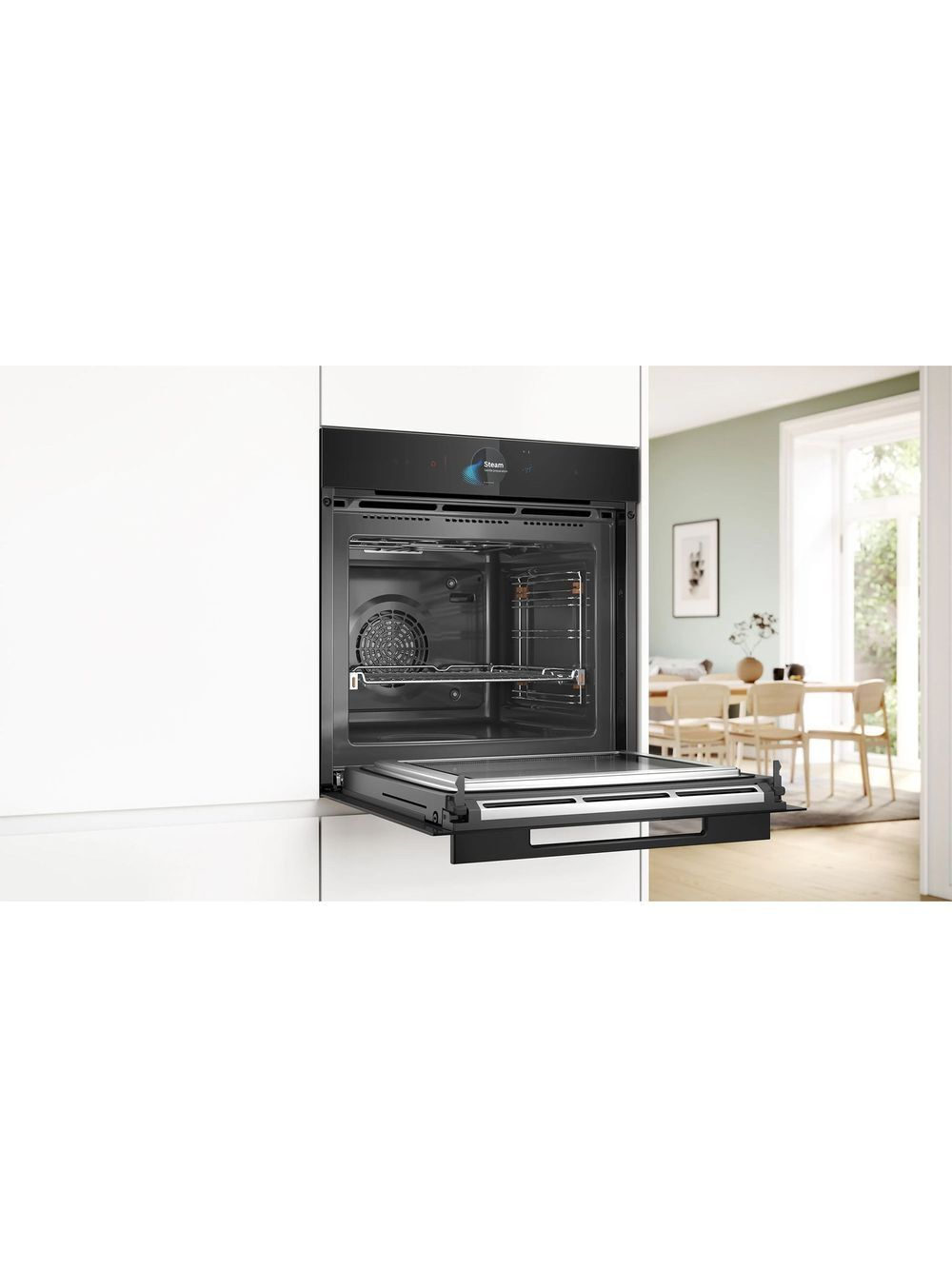 Электрический духовой шкаф Bosch HNG978QB1, 59.4 см, 67 л, 28 режимов, гриль, конвекция, пиролитическая очистка, черный