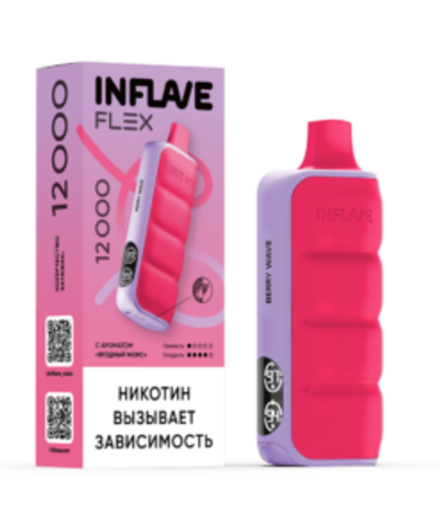 Inflave Flex Ягодный морс 12000 затяжек 20мг Hard (2% Hard)