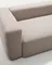 Четырехместный диван с шезлонгом Blok из бежевой синели, 330 см