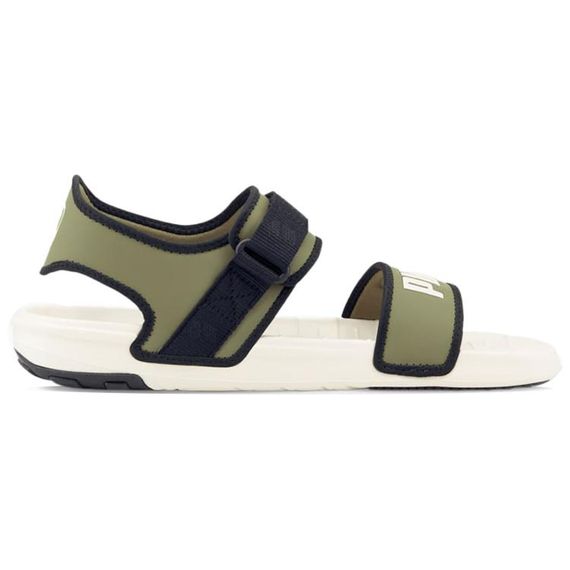 Puma Softride Slide 'White Dark Green Moss'