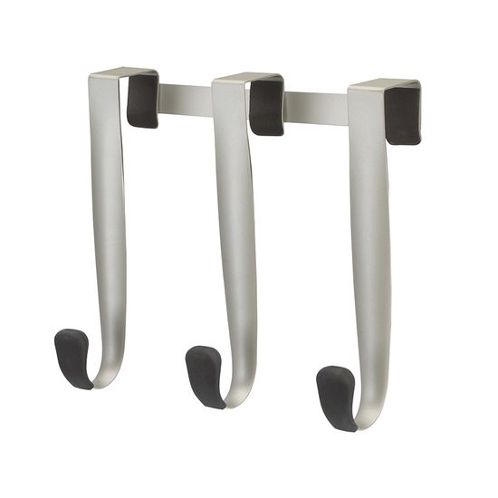 Вешалка надверная schnook, 23 см, черная-никель, 3 крючка