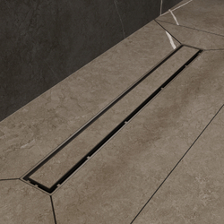 Душевой трап (лоток) CK DRAIN 1105-00155 55 см, решетка черная, с сифоном, под плитку