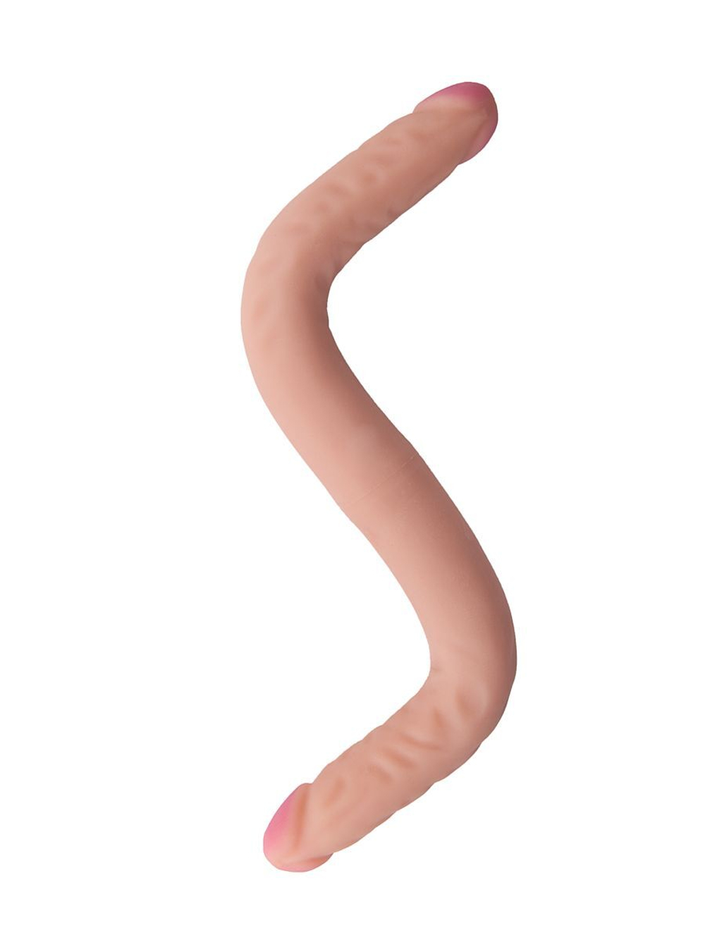 Двусторонний фаллоимитатор FORM KEEP - 42,6 см. (Цвет: телесный)