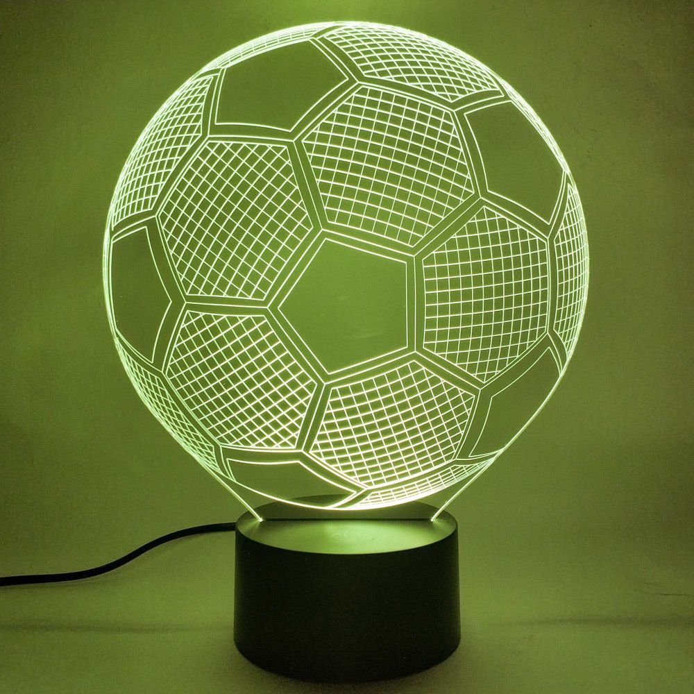 Ночник детский 3D Светильник Футбольный мяч