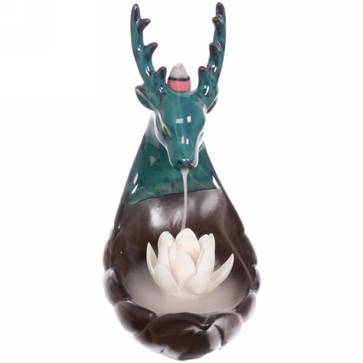 Подставка под стелющиеся благовония Лесной олень 9,7x17,5x18,8 см