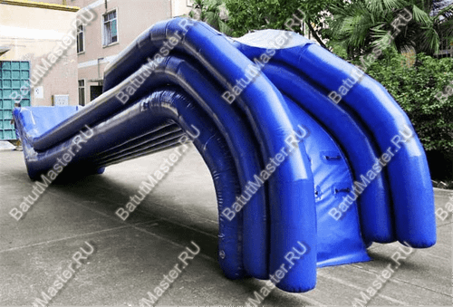Надувная прямая водная горка для вышки (опоры) «Универсальная», 10*2*7 м