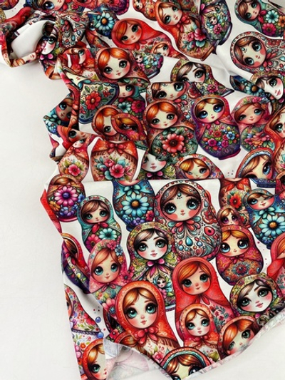 МАТРЕШКИ - Кулирка с лайкрой, компакт пенье (ДЖ58 Маша)