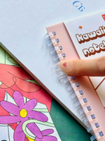 Тетрадь "Kawaii notebook" на эластичном гребне, A5, 60 л, голубой