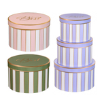 Подарочная коробка Basir 3 в 1, круглые с крышкой, серия "Best", размер 25.5*15/22*14.5/19*13.5 см (диаметр*высота), ассорти