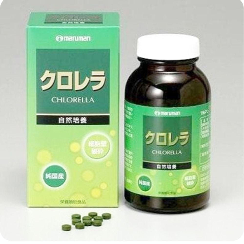 MARUMAN Chlorella Хлорелла, 1200 шт