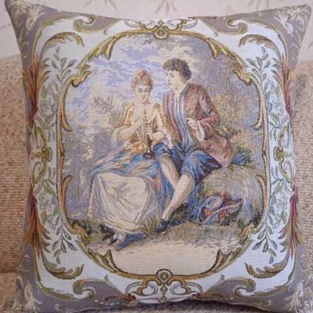 Гобеленовая наволочка "D. СВИДАНИЕ", Россия.