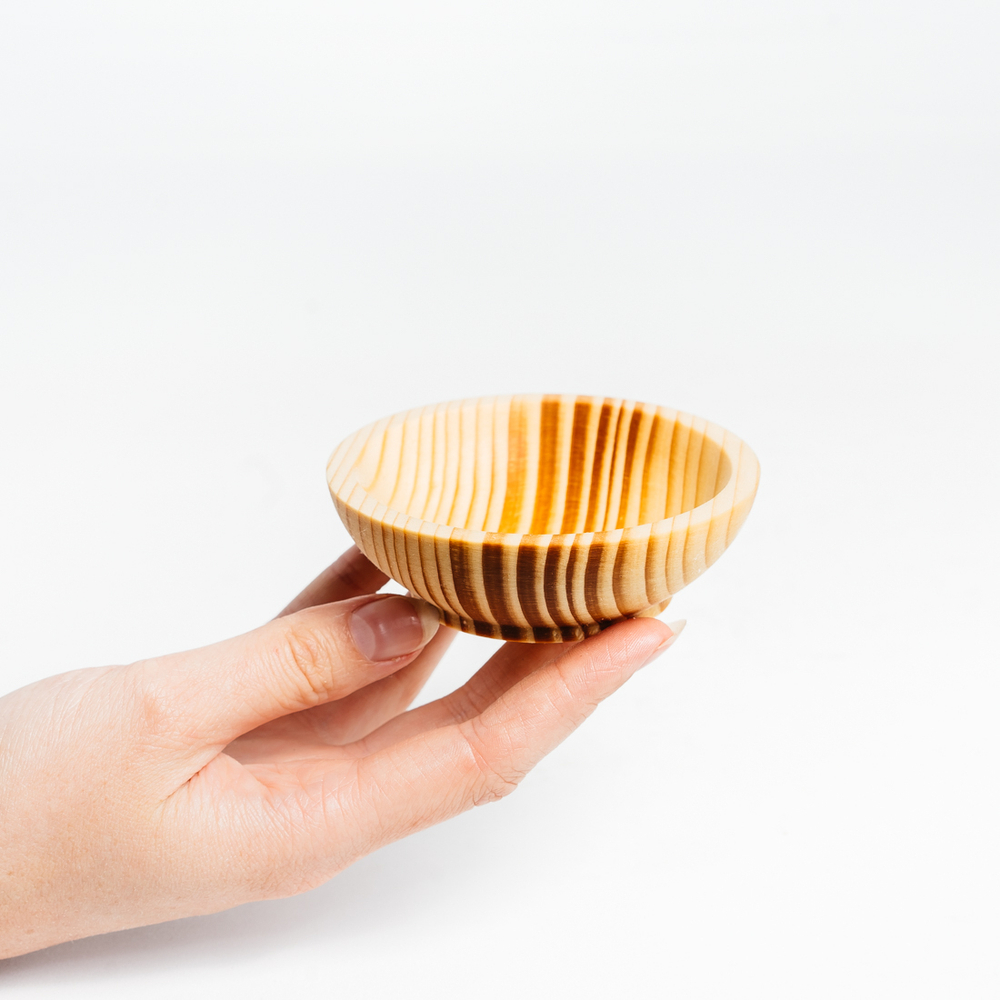 Деревянная чаша-соусница Art of Siberia для специй из кедра. T92