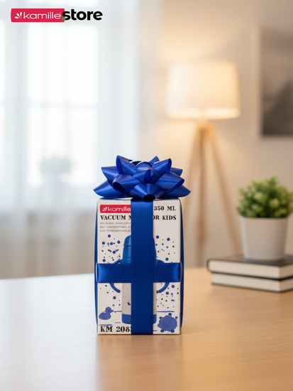 Термос для детей 350 мл. Kamille KM-2085 с трубочкой и ручками