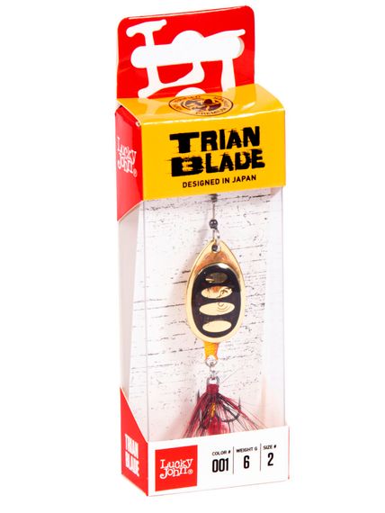 Блесна вращающаяся Lucky John TRIAN BLADE ROUND 06.0г 001