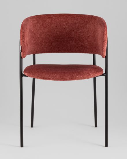 Кресло Нэлли New буклированный велюр терракотовый