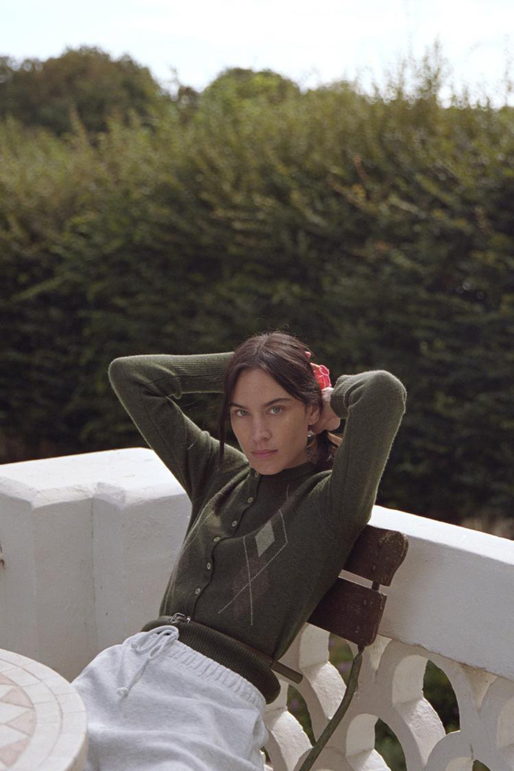 ZARA БОЛЬШАЯ РЕЗИНКА ДЛЯ ВОЛОС ИЗ ГАЗЫ С КОНТРАСТОМ, РОЗОВЫЙ