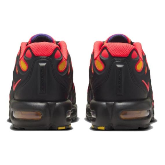 Nike Air Max Plus Повседневная обувь Низкий верх Черно-красный Унисекс