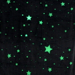 Плед 150*200см «Neon-Звездная ночь» светящийся, цвет голубой, микрофлис Ультрамарин