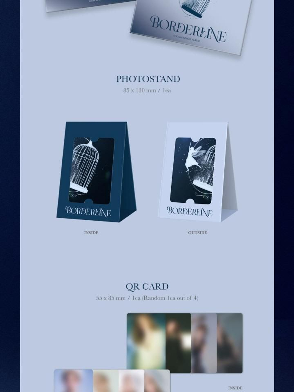 Альбом YOOA - BORDERLINE 1st Single Album POCAALBUM RANDOM Version