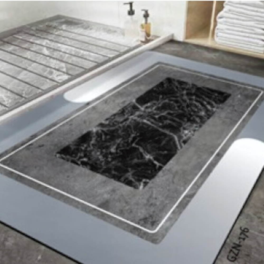 Коврик для ванной комнаты ZALEL 45х75 противоскользящее покрытие GZN-176