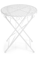 Стол Secret De Maison Patio стальной сплав, 60Dх70см, butter white
