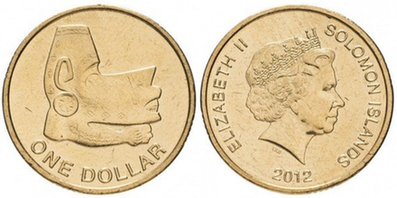 Соломоновы Острова 1 доллар, 2012 Королева Елизавета II XF