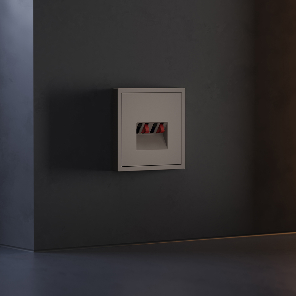 Накладка для розетки акустической 4-местной , S70 (капучино)