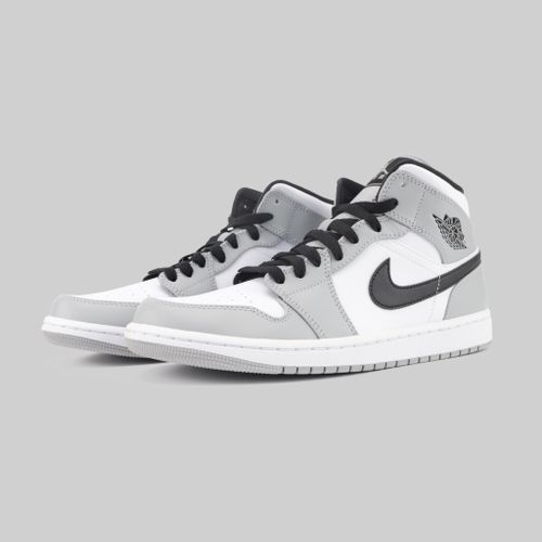 Кроссовки Jordan 1 Mid Light Smoke Grey артикул:554724-092 - купить в магазине Дайс