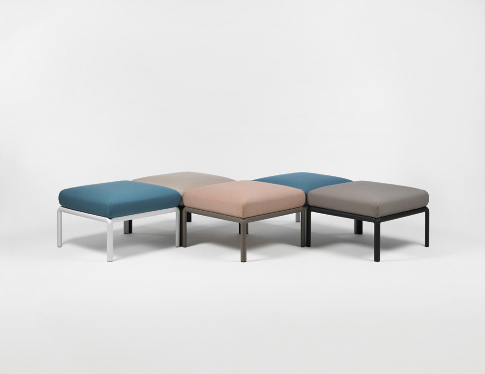 Пуф пластиковый с подушкой Nardi Komodo Pouf, тортора, панама