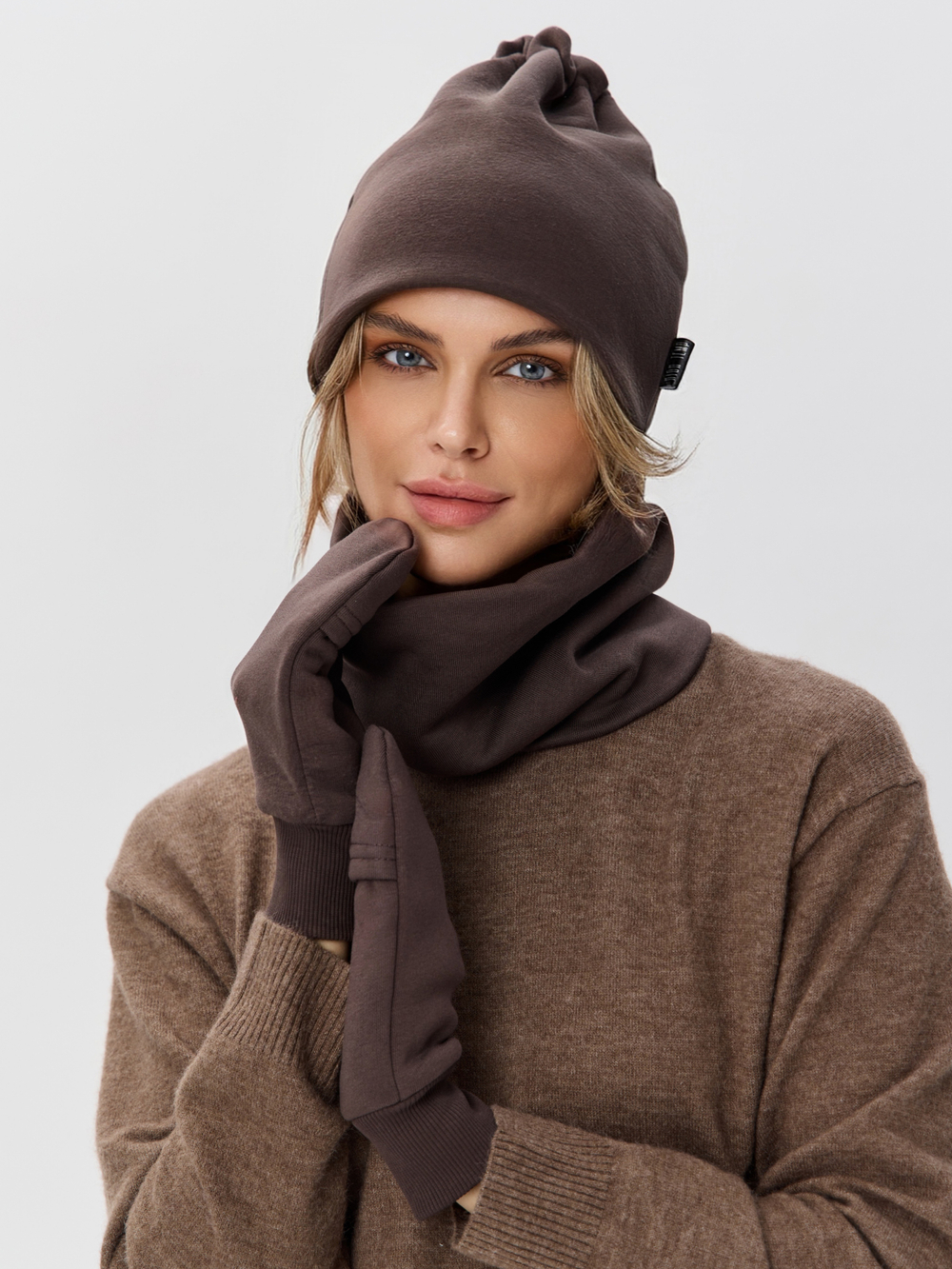 Снуд унисекс из футера с начесом