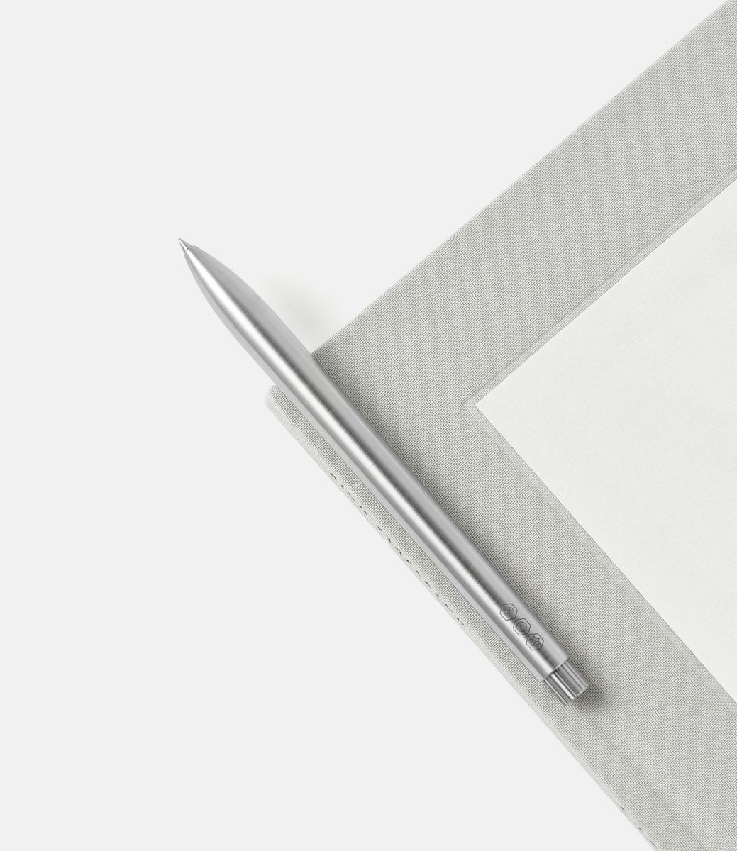 Ajoto The Pen Stainless Steel Natural Brushed — ручка-роллер из стали