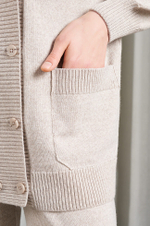 1849 Кардиган женский (бежевый меланж)