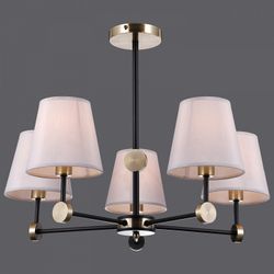 Люстра на штанге ILLUMICO CASTOR IL0394-5CSQ-24 BK AB CASTOR