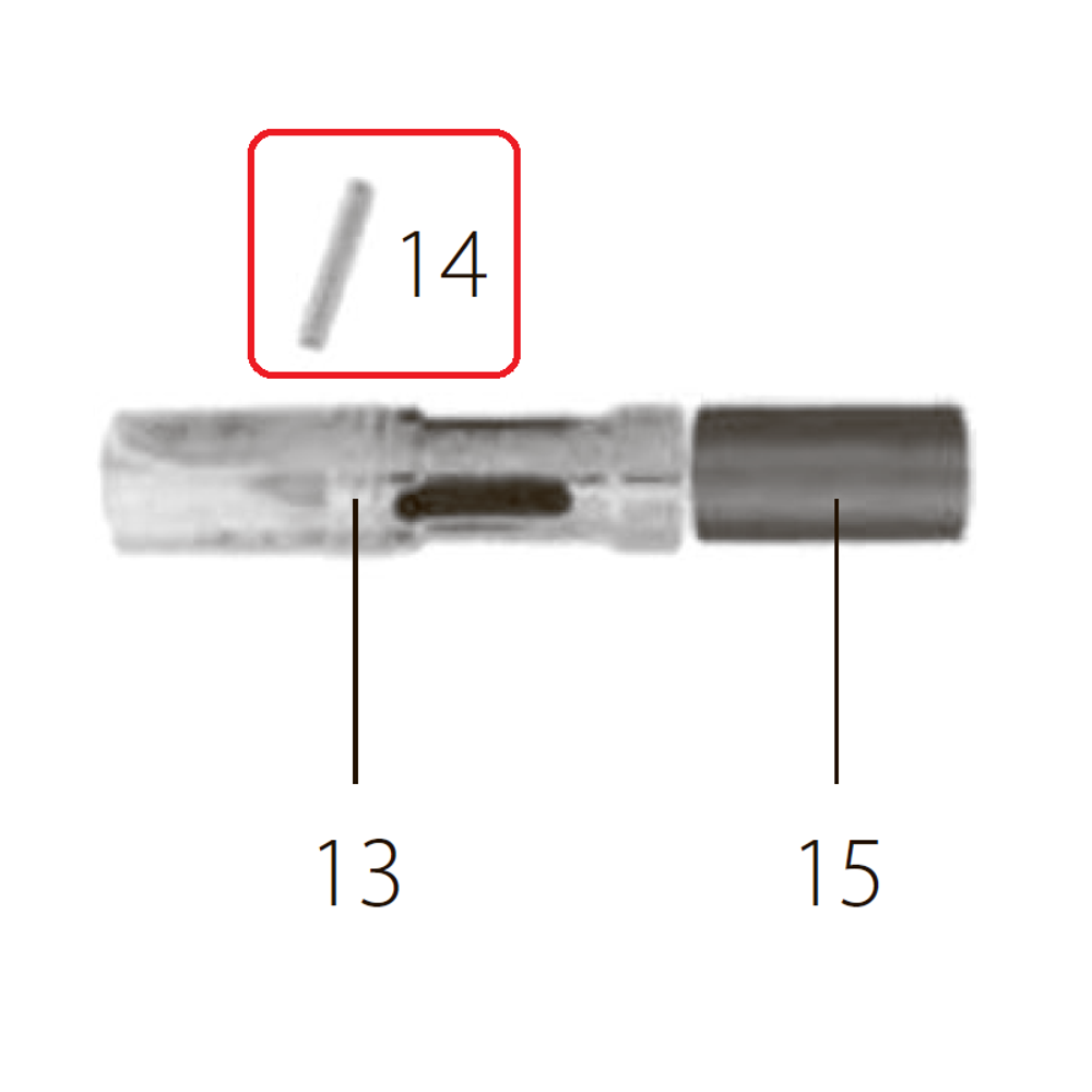 Запчасть №14 для FDPAG-H8. Ограничительный штифт Запчасть №14 для FDPAG-H8. Ограничительный штифт