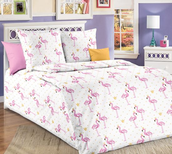 Полуторный комплект детского постельного белья Мир чудес перкаль