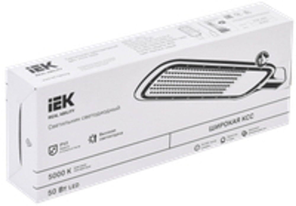 Светильник светодиодный консольный ДКУ 1012-50Ш 5000К IP65 серый IEK