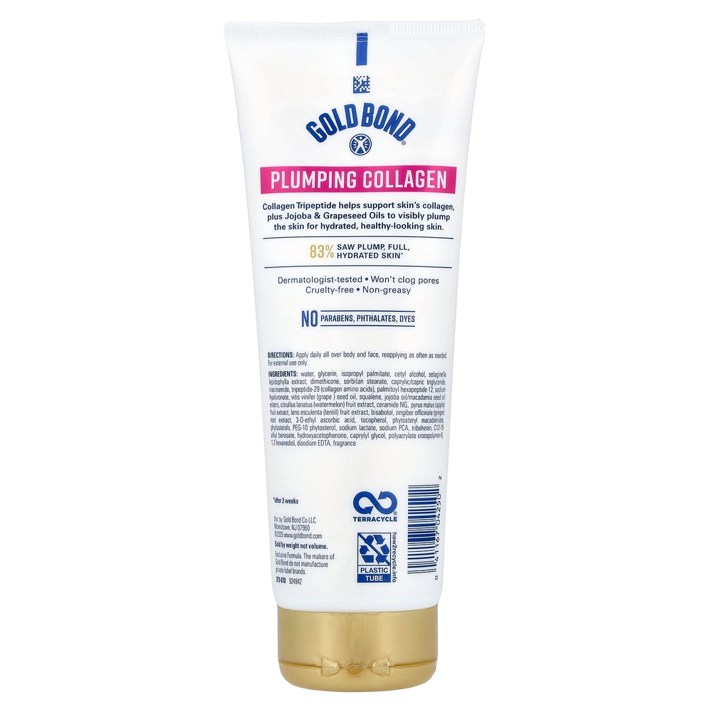 Gold Bond, Plumbing Collagen, сыворотка-лосьон для тела и лица с коллагеном, вишневый цвет, 226 (8 унций)