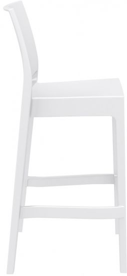 Стул пластиковый барный Maya Bar 75 белый