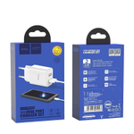 Сетевой адаптер питания HOCO C62A 2USB 2.1A + кабель Type-C (белый)