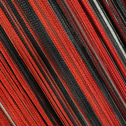 Нитяные шторы легкие радуга - черные, красные. 300 х 280 см. Арт. 9-17