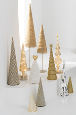 Декор светодиодный "Пика" античное золото 11x11x48см Стекло