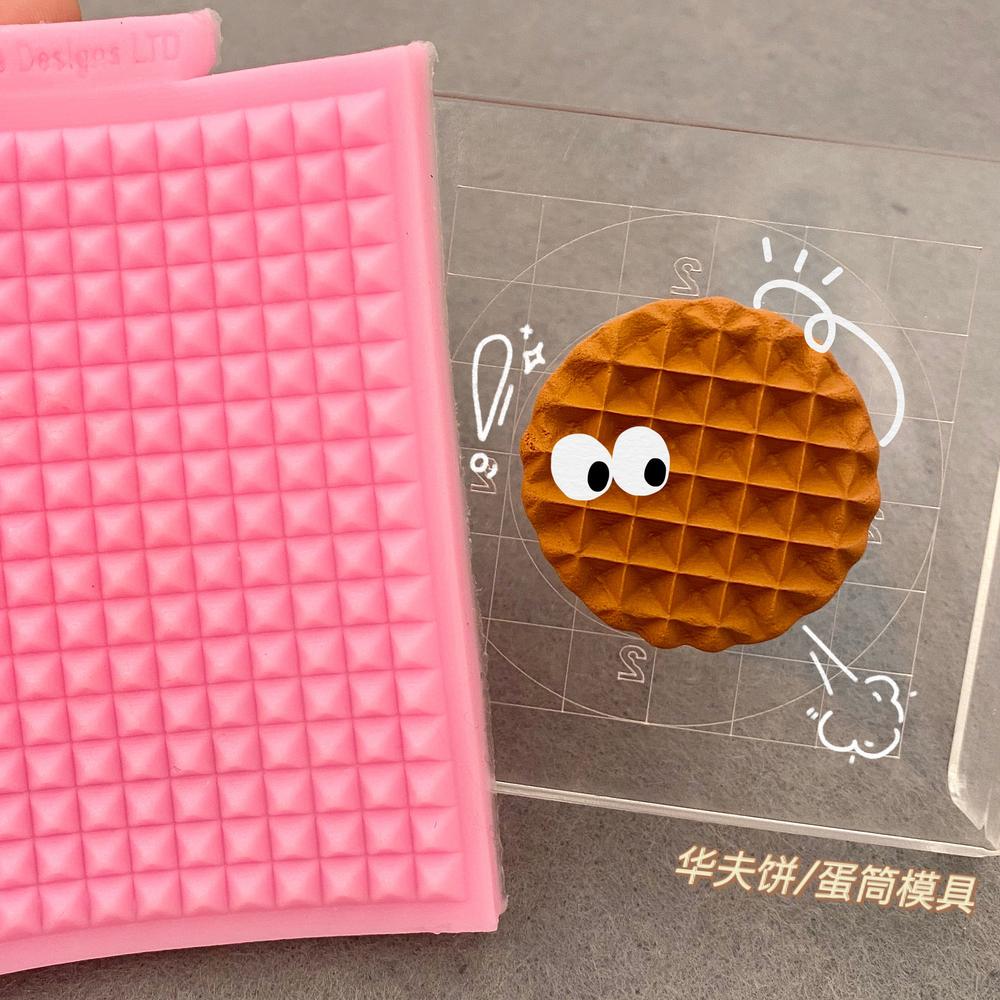 Молд Силиконовый лист для оттиска вафли для рожка