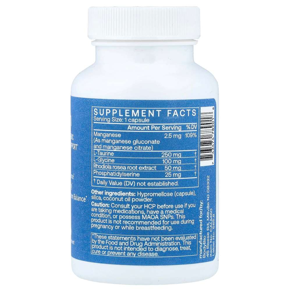 BodyBio, Calm, 60 капсул