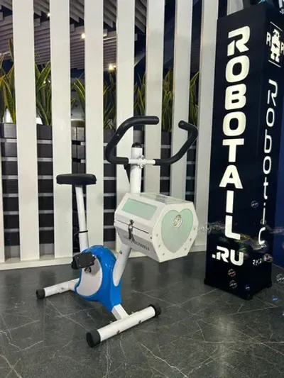 Детский велотренажер с мыльными пузырями